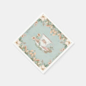Serviette En Papier Naples Tea Party fleur sauvage (Coin)