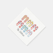 Serviette En Papier Naples tongs été (Coin)