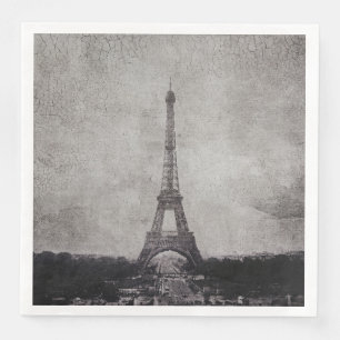 Serviette En Papier Naples Tour Eiffel ou découpage