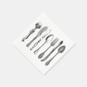 Serviette En Papier Naples vintages en argent (Coin)