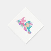 Serviette En Papier Naples violettes de la fête de sirène (Coin)