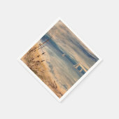 Serviette En Papier Naples voiliers (Coin)