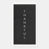 Serviette En Papier Napoléon Black Thankful (Devant)
