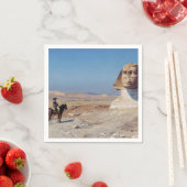 Serviette En Papier Napoléon Bonaparte avant le Sphinx (par Gérôme) (En situation)