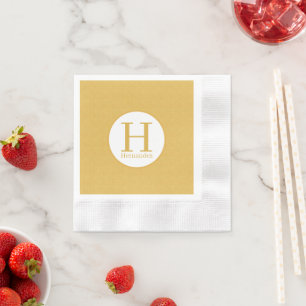 Serviette En Papier Napoléon personnalisé Monogramme