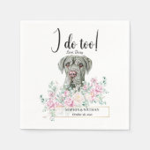 Serviette En Papier Napolitain Mastiff Chien Mariage Cocktail Napkins (Devant)