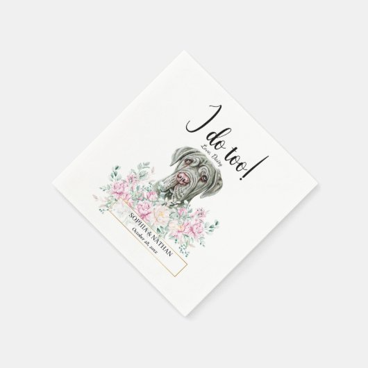Serviette En Papier Napolitain Mastiff Chien Mariage Cocktail Napkins (Coin)