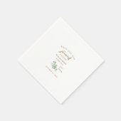 Serviette En Papier Nappes de mariage Écriture Sainte Ce que Dieu a un (Coin)