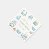 Serviette En Papier Nappes de Noël Gnomes Anniversaire (Coin)