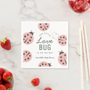 Serviette En Papier Nappes de serviettes pour Baby Shower Little Love