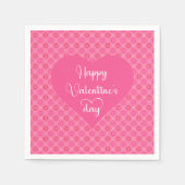 Serviette En Papier Nappes de table Saint-Valentin cœurs rose doux (Devant)
