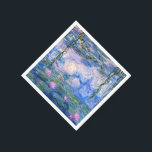 Serviette En Papier Nappes D'Eau<br><div class="desc">.Water Lilies est une série de plus de 200 peintures à l'huile réalisées par l'impressionniste Claude Monet français. Ce tableau,  achevé en 1919,  présente des tons bleu et rose.</div>