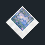 Serviette En Papier Nappes D'Eau<br><div class="desc">.Water Lilies est une série de plus de 200 peintures à l'huile réalisées par l'impressionniste Claude Monet français. Ce tableau,  achevé en 1919,  présente des tons bleu et rose.</div>