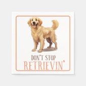 Serviette En Papier N'arrêtez pas de récupérer - amoureux des chiens- (Devant)