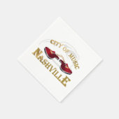 Serviette En Papier Nashville. City of music (Coin)