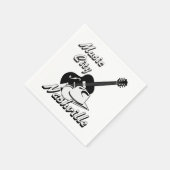 Serviette En Papier Nashville. Ville de musique (Coin)
