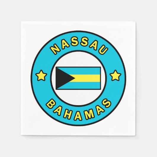 Serviette En Papier Nassau Bahamas (Devant)