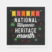 Serviette En Papier National Hispanique Mois du patrimoine Funny Cadea (Devant)