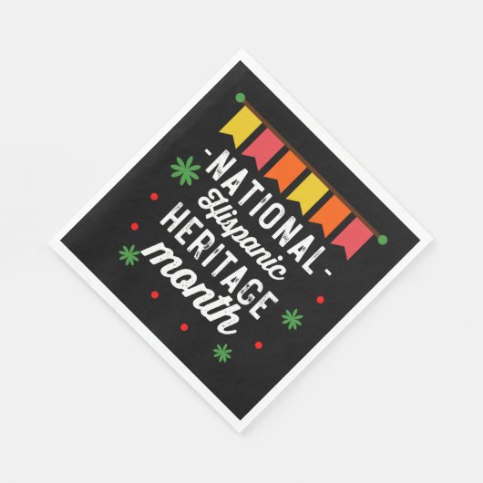 Serviette En Papier National Hispanique Mois du patrimoine Funny Cadea (Coin)