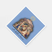 Serviette En Papier Nativité Adoration du bébé Jésus Napkins de Noël (Coin)