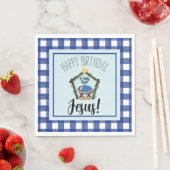 Serviette En Papier Nativité aquarelle Joyeux anniversaire Jésus (En situation)