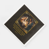 Serviette En Papier Nativité de Noël Sainte Famille Religieuse (Coin)