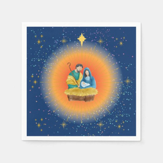 SERVIETTE EN PAPIER NATIVITÉ NAPKINS (Devant)