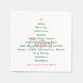 Serviette En Papier Nativité Noël Foi chrétienne Jésus Religieux (Devant)