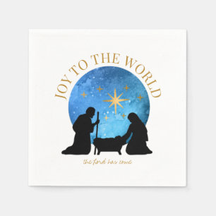 Serviette En Papier Nativité Noël   Joie au monde  