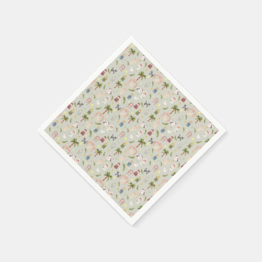 Serviette En Papier Nativité Noël Sage Napkins (Coin)