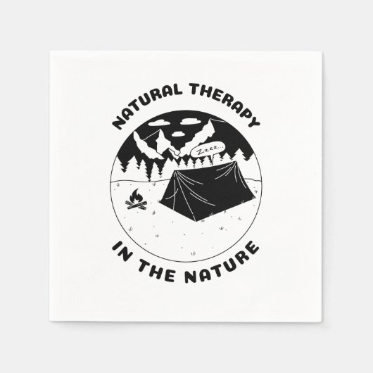 Serviette En Papier Natural therapy in the nature (Devant)