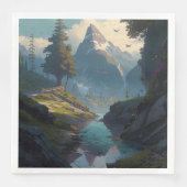 Serviette En Papier Nature 20. (Devant)