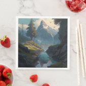 Serviette En Papier Nature 20. (En situation)