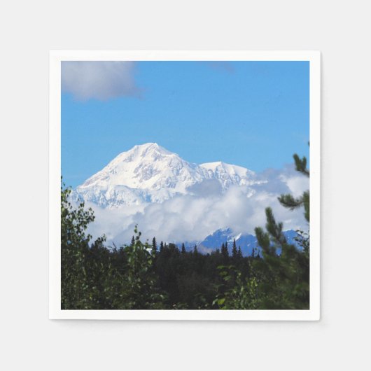 Serviette En Papier Nature Alaska Denali Paysage photo (Devant)