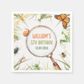 Serviette En Papier Nature Insect Bugs Anniversaire (Devant)
