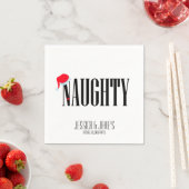 Serviette En Papier Naughty et Nice Holiday (En situation)