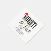 Serviette En Papier Naughty et Nice Holiday (Coin)
