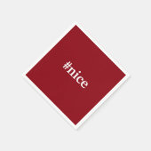 Serviette En Papier Naughty Nice Cocktail de Noël Party Napkin (Coin)