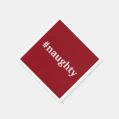 Serviette En Papier Naughty Nice Cocktail de Noël Pary Napkin (Coin)