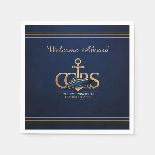 Serviette En Papier Nautica CCBS Merch.l Napkin (Devant)