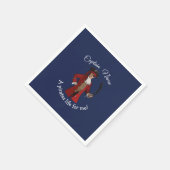 Serviette En Papier Nautical Blue Boy Pirate (Coin)