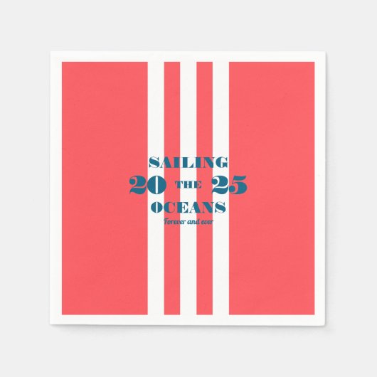 Serviette En Papier Nautical Party Paper Napkin (Devant)