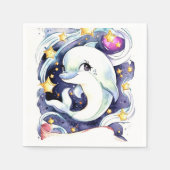 Serviette En Papier Nautical Simple Dauphin Enfants Anniversaire (Devant)