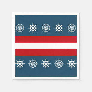 Serviette En Papier Nautical themed design