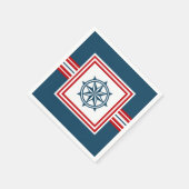 Serviette En Papier Nautical themed design (Coin)