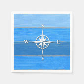 Serviette En Papier Nautical themed design (Devant)