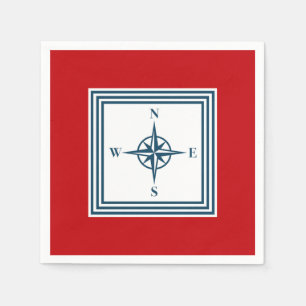 Serviette En Papier Nautical themed design