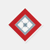 Serviette En Papier Nautical themed design (Coin)