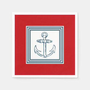 Serviette En Papier Nautical themed design