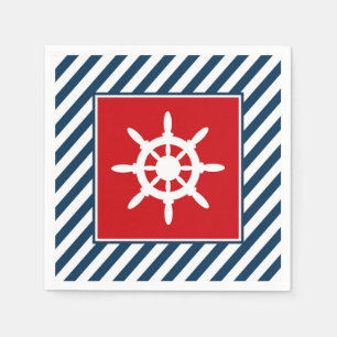 Serviette En Papier Nautical themed design